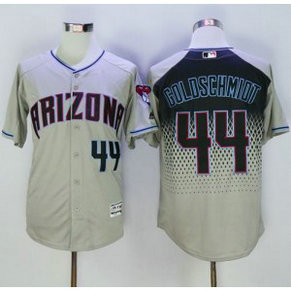 MLB Diamondbacks 44 Paul Goldschmidt Gray Capri New Cool Base Men Jersey