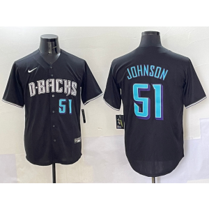 MLB Diamondbacks 51 Randy Johnson Black Nike Cool Base Men Jersey MLB Diamondbacks 51 Randy Johnson Black Nike Cool Base Men Jersey