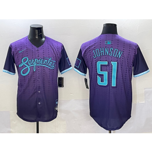 MLB Diamondbacks 51 Randy Johnson Purple 2025 City Connect Nike Cool Base Men Jersey MLB Diamondbacks 51 Randy Johnson Purple 2025 City Connect Nike Cool Base Men Jersey