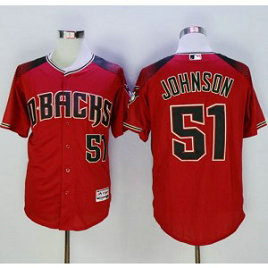 MLB Diamondbacks 51 Randy Johnson Red Brick New Cool Base Men Jersey MLB Diamondbacks 51 Randy Johnson Red Brick New Cool Base Men Jersey