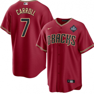 MLB Diamondbacks 7 Corbin Carroll Red 2023 World Series Nike Cool Base Men Jersey MLB Diamondbacks 7 Corbin Carroll Red 2023 World Series Nike Cool Base Men Jersey