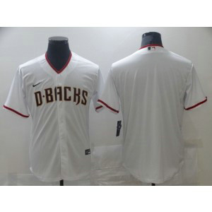 MLB Diamondbacks White Blank Nike Cool Base Men Jersey