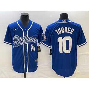 MLB Dodgers 10 Justin Turner Blue Baseball Nike Cool Base Men Jersey MLB Dodgers 10 Justin Turner Blue Baseball Nike Cool Base Men Jersey