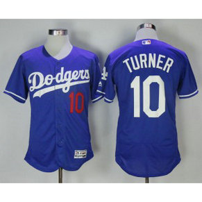 MLB Dodgers 10 Justin Turner Blue Flexbase Men Jersey MLB Dodgers 10 Justin Turner Blue Flexbase Men Jersey