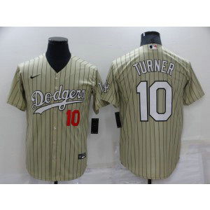 MLB Dodgers 10 Justin Turner Cream Nike Cool Base Men Jersey MLB Dodgers 10 Justin Turner Cream Nike Cool Base Men Jersey