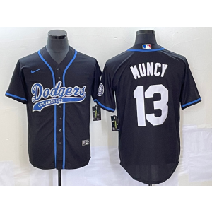 MLB Dodgers 13 Max Muncy Black Baseball Nike Cool Base Men Jersey MLB Dodgers 13 Max Muncy Black Baseball Nike Cool Base Men Jersey