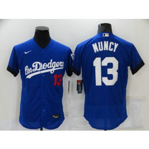 MLB Dodgers 13 Max Muncy Royal 2021 City Connect Flexbase Men Jersey MLB Dodgers 13 Max Muncy Royal 2021 City Connect Flexbase Men Jersey