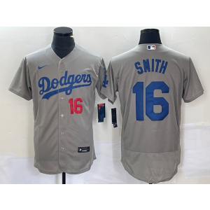 MLB Dodgers 16 Will Smith Grey Nike Flexbase Men Jersey MLB Dodgers 16 Will Smith Grey Nike Flexbase Men Jersey