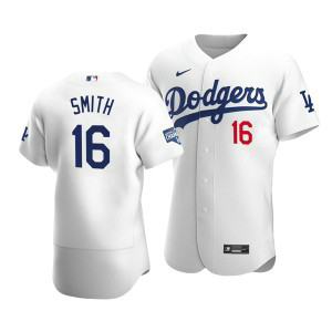 MLB Dodgers 16 Will Smith White 2020 World Series Champions Flexbase Men Jersey MLB Dodgers 16 Will Smith White 2020 World Series Champions Flexbase Men Jersey