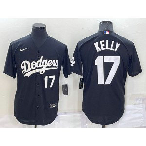 MLB Dodgers 17 Joe Kelly Black Cool Base Baseball Men Jersey MLB Dodgers 17 Joe Kelly Black Cool Base Baseball Men Jersey
