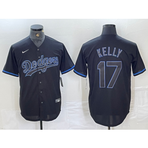 MLB Dodgers 17 Joe Kelly Black Nike Cool Base Men Jersey MLB Dodgers 17 Joe Kelly Black Nike Cool Base Men Jersey