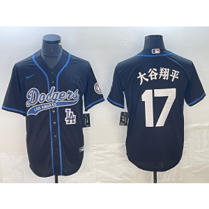 MLB Dodgers 17 Shohei Ohtani Black Baseball Nike Cool Base Men Jersey MLB Dodgers 17 Shohei Ohtani Black Baseball Nike Cool Base Men Jersey