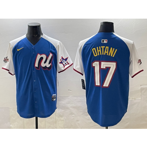 MLB Dodgers 17 Shohei Ohtani Blue Alternate 2025 All Star Nike Cool Base Men Jersey 1 MLB Dodgers 17 Shohei Ohtani Blue Alternate 2025 All Star Nike Cool Base Men Jersey 1