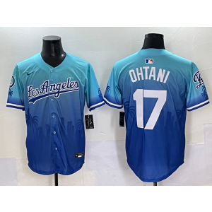 MLB Dodgers 17 Shohei Ohtani Blue Drift Nike Cool Base Men Jersey 1 MLB Dodgers 17 Shohei Ohtani Blue Drift Nike Cool Base Men Jersey 1