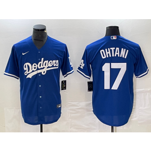 MLB Dodgers 17 Shohei Ohtani Blue Nike Cool Base Men Jersey 1 MLB Dodgers 17 Shohei Ohtani Blue Nike Cool Base Men Jersey 1