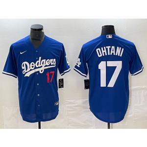 MLB Dodgers 17 Shohei Ohtani Blue Nike Cool Base Men Jersey MLB Dodgers 17 Shohei Ohtani Blue Nike Cool Base Men Jersey