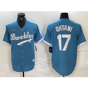 MLB Dodgers 17 Shohei Ohtani Blue Nike Cool Base Men Jersey MLB Dodgers 17 Shohei Ohtani Blue Nike Cool Base Men Jersey
