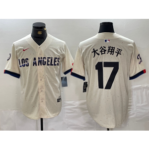 MLB Dodgers 17 Shohei Ohtani Cream Nike Cool Base Men Jersey MLB Dodgers 17 Shohei Ohtani Cream Nike Cool Base Men Jersey