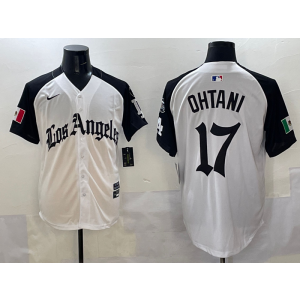MLB Dodgers 17 Shohei Ohtani White Mexico Nike Cool Base Men Jersey MLB Dodgers 17 Shohei Ohtani White Mexico Nike Cool Base Men Jersey