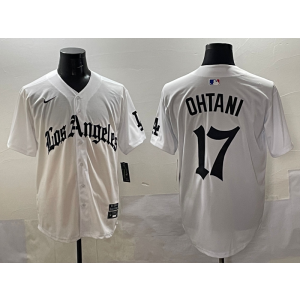 MLB Dodgers 17 Shohei Ohtani White New Nike Cool Base Men Jersey MLB Dodgers 17 Shohei Ohtani White New Nike Cool Base Men Jersey