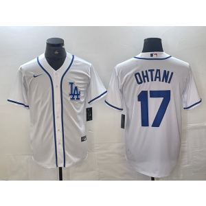 MLB Dodgers 17 Shohei Ohtani White Nike Cool Base Men Jersey MLB Dodgers 17 Shohei Ohtani White Nike Cool Base Men Jersey