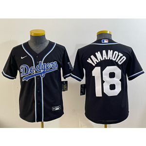 MLB Dodgers 18 Yamamoto Black Nike Cool Base Women Jersey MLB Dodgers 18 Yamamoto Black Nike Cool Base Women Jersey
