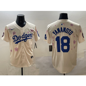 MLB Dodgers 18 Yoshinobu Yamamoto Cream 2025 Tokyo Series Nike Cool Base Men Jersey MLB Dodgers 18 Yoshinobu Yamamoto Cream 2025 Tokyo Series Nike Cool Base Men Jersey