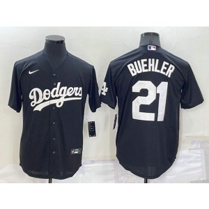MLB Dodgers 21 Walker Buehler Black Nike Cool Base Baseball Men Jerseys MLB Dodgers 21 Walker Buehler Black Nike Cool Base Baseball Men Jerseys