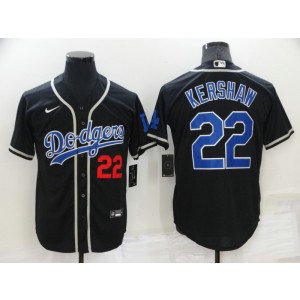 MLB Dodgers 22 Clayton Kershaw Black Nike Cool Base Men Jersey MLB Dodgers 22 Clayton Kershaw Black Nike Cool Base Men Jersey