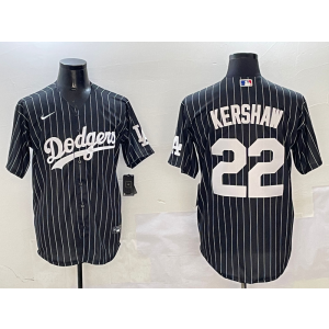MLB Dodgers 22 Clayton Kershaw Black Nike Cool Base Men Jersey MLB Dodgers 22 Clayton Kershaw Black Nike Cool Base Men Jersey