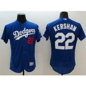 MLB Dodgers 22 Clayton Kershaw Blue 2016 New Flexbase Men Jersey MLB Dodgers 22 Clayton Kershaw Blue 2016 New Flexbase Men Jersey