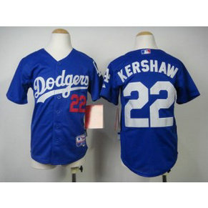 MLB Dodgers 22 Clayton Kershaw Blue Cool Base Youth Jerseys MLB Dodgers 22 Clayton Kershaw Blue Cool Base Youth Jerseys