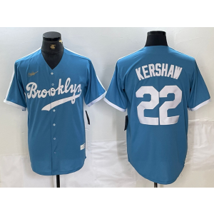 MLB Dodgers 22 Clayton Kershaw Blue Nike Cool Base Men Jersey MLB Dodgers 22 Clayton Kershaw Blue Nike Cool Base Men Jersey