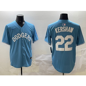 MLB Dodgers 22 Clayton Kershaw Blue Nike Cool Base Men Jersey MLB Dodgers 22 Clayton Kershaw Blue Nike Cool Base Men Jersey