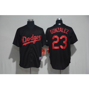 MLB Dodgers 23 Adrian Gonzalez Black Cool Base Men Jersey MLB Dodgers 23 Adrian Gonzalez Black Cool Base Men Jersey