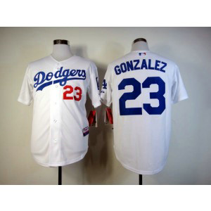 MLB Dodgers 23 Adrian Gonzalez White Cool Base Men Jersey MLB Dodgers 23 Adrian Gonzalez White Cool Base Men Jersey
