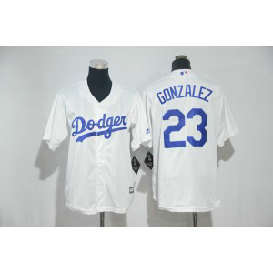 MLB Dodgers 23 Adrian Gonzalez White Cool Base Youth Jersey MLB Dodgers 23 Adrian Gonzalez White Cool Base Youth Jersey