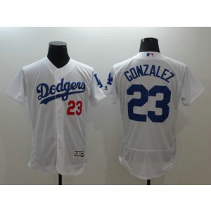 MLB Dodgers 23 Adrian Gonzalez White Flexbase Men Jersey MLB Dodgers 23 Adrian Gonzalez White Flexbase Men Jersey