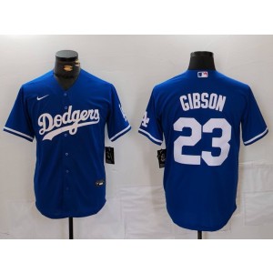 MLB Dodgers 23 Gibson Blue Nike Cool Base Men Jersey MLB Dodgers 23 Gibson Blue Nike Cool Base Men Jersey