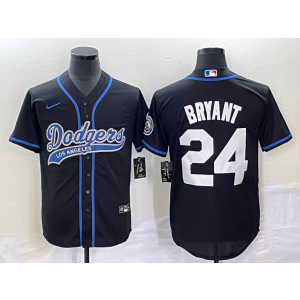 MLB Dodgers 24 Kobe Bryant Black Baseball Nike Cool Base Men Jersey MLB Dodgers 24 Kobe Bryant Black Baseball Nike Cool Base Men Jersey
