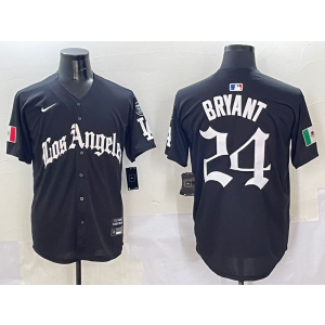 MLB Dodgers 24 Kobe Bryant Black Nike Cool Base Men Jersey MLB Dodgers 24 Kobe Bryant Black Nike Cool Base Men Jersey