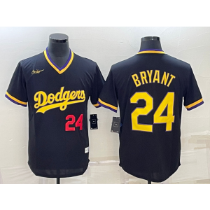 MLB Dodgers 24 Kobe Bryant Black Nike Thorwback Men Jersey MLB Dodgers 24 Kobe Bryant Black Nike Thorwback Men Jersey