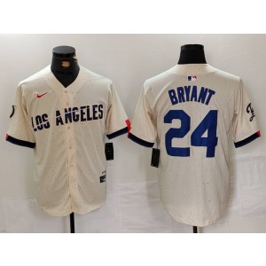MLB Dodgers 24 Kobe Bryant Cream 2024 City Connect Nike Cool Base Men Jersey MLB Dodgers 24 Kobe Bryant Cream 2024 City Connect Nike Cool Base Men Jersey
