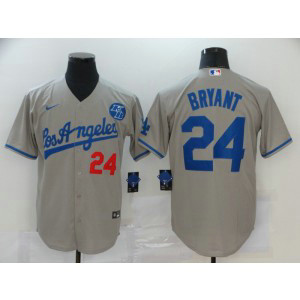 MLB Dodgers 24 Kobe Bryant Grey 2020 Nike KB Cool Base Men Jersey MLB Dodgers 24 Kobe Bryant Grey 2020 Nike KB Cool Base Men Jersey