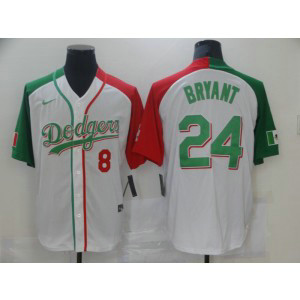 MLB Dodgers 24 Kobe Bryant White Mexico Nike Cool Base Men Jersey MLB Dodgers 24 Kobe Bryant White Mexico Nike Cool Base Men Jersey