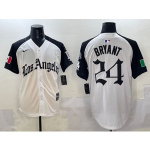 MLB Dodgers 24 Kobe Bryant White Mexico Nike Cool Base Men Jersey MLB Dodgers 24 Kobe Bryant White Mexico Nike Cool Base Men Jersey