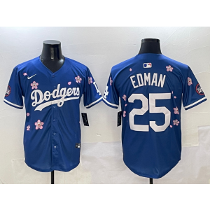 MLB Dodgers 25 Tommy Edman Blue 2025 Tokyo Series Nike Cool Base Men Jersey MLB Dodgers 25 Tommy Edman Blue 2025 Tokyo Series Nike Cool Base Men Jersey