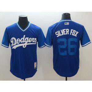 MLB Dodgers 26 Chase Utley Silver Fox Royal 2018 Players' Weekend Team Men Jersey MLB Dodgers 26 Chase Utley Silver Fox Royal 2018 Players' Weekend Team Men Jersey