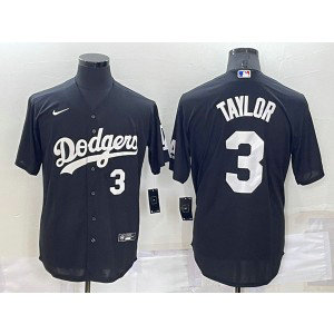 MLB Dodgers 3 Chris Taylor Black Nike Cool Base Baseball Men Jersey MLB Dodgers 3 Chris Taylor Black Nike Cool Base Baseball Men Jersey