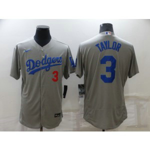 MLB Dodgers 3 Chris Taylor Grey Nike Flexbase Men Jersey MLB Dodgers 3 Chris Taylor Grey Nike Flexbase Men Jersey